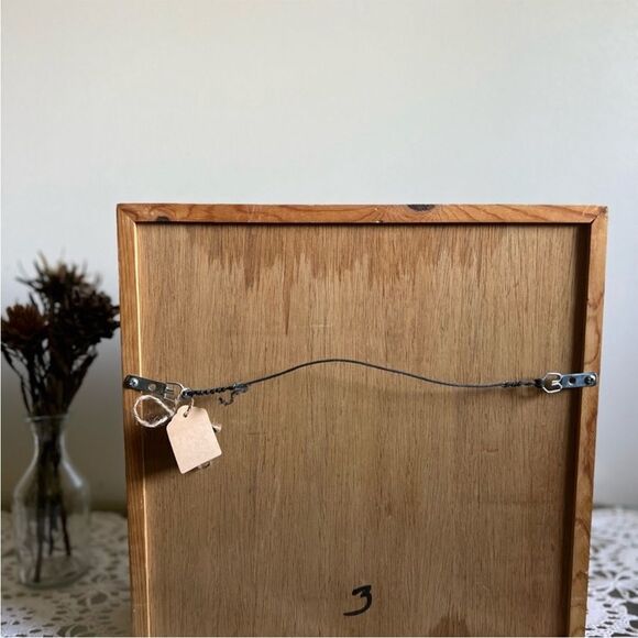 Vintage Wood Shadow Box Seeds Dried Flowers Box - Picture 6 of 7